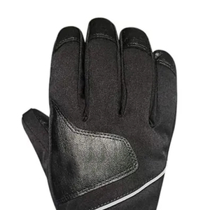 Ski Gloves Full Finger Black Polyester Waterproof Thermal Insulated Drawstring Closure Unisex Winter Outdoor Activity - Product Image 5