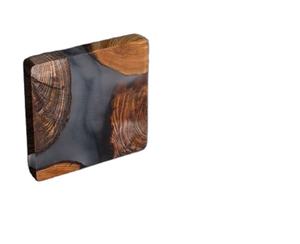 COMBINAISON Ensemble de sous-verres en résine époxy de qualité avec effet océan Dessous de verre décoratifs ronds carrés en résine époxy par Craftsy Home - Product Image 1