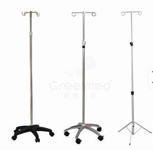 Soporte de Suero Médico de Metal de Alta Tecnología, Clase I, Buen Precio, Soporte de Infusión Ajustable para Hospital con Ruedas - Product Image 2