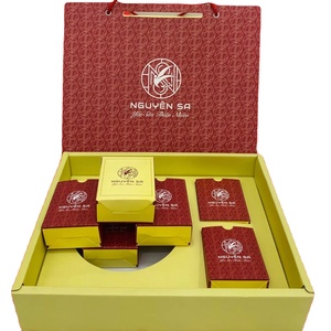 Cajas de Cartón Rígido con Diseño de Apertura Abatible, Impresión UV Offset, Materiales Reciclados, OEM, Ecológicas, al por Mayor, para Empaque de Pasteles y Alimentos - Product Image 1