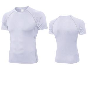 2021เสื้อยืดออกกำลังกายของผู้ชายแบบสั่งทำผ้าโพลีเอสเตอร์ระบายอากาศได้ดีผ้าสแปนเด็กซ์ลำลองไซส์ใหญ่พิเศษผ้าถักกีฬาวิ่งสไตล์ใหม่ - Product Image 4