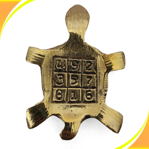 Statue de tortue Kachua avec plaque métallique, figurine décorative de tortue pour la maison, le bureau, la décoration de table, cadeau de protection et objet décoratif - Product Image 2