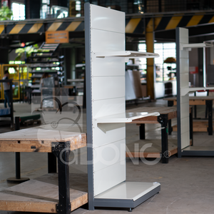 Metal Powder Coated Anti-Rust Modern Single Shelf Wall-Mounted/Freestanding <b>Display</b> <b>Rack</b> | OEM Service - Product Image 5