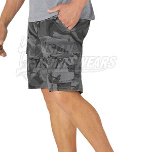 OEM ODM Service Available Men <b>Cargo</b> <b>Shorts</b> Solid Casual Mid Waist Modern Styling <b>Lightweight</b> Fabric for Men Wears Online Sale - Product Image 3
