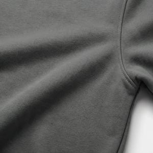 Sweat à capuche homme en laine peignée épaisse, couleur personnalisée, design tendance, haute qualité, imprimé, pull-over uni teint - Product Image 5