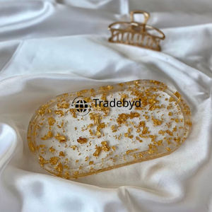 Plateau de service mobile en résine de qualité supérieure, design moderne, pour table basse, décoration intérieure Tradebyd - Product Image 1