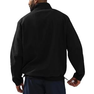 Veste pull-over légère OEM Veste coupe-vent en tissu doux à col zippé et poche zippée à ourlet réglable 2026 - Product Image 6