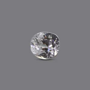Natural White Zircon Loose Gemstone 4.1 Carat for Fine Jewelry - Product Image 1