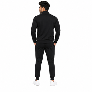 Conjunto Deportivo Unisex Gris Transpirable con Capucha y Estampado, Manga Larga, Color Sólido, Casual, con Bolsillos Laterales y Cierre con Cordón, Estilo Otoñal - Product Image 5