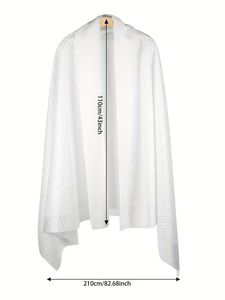 2pcs Men's Solid Muslim Ihram Towels Traditional Korean Clothing Bamboo Fiber Cotton Polyester Polka Dot Casual Summer - Product Image 2