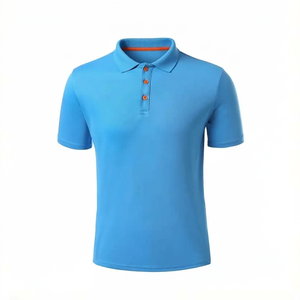 Camiseta Polo Personalizada de Manga Corta para Hombre, 220 GSM, Mezcla de Algodón, Lisa, al por Mayor, para Golf, Trabajo y Promociones - Product Image 1