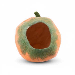 Maison pour chat en feutre en forme de citrouille, confortable pour les animaux - Product Image 2