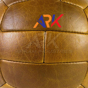 Ballon de football en cuir antique de qualité supérieure, cousu à la main, ballon de football en cuir antique, entraînement sportif classique - Product Image 6