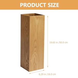 White-Washed MDF Wood Umbrella Stand | Scandinavian Design | Wholesale - Product Image 3