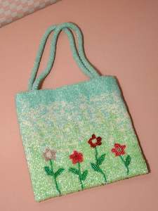 Bolso Tote Boho con Bordado de Piña y Borlas, Bolso de Hombro para Mujer - Product Image 4
