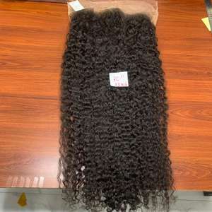 Cabello humano virgen de Vietnam, frontal de encaje suizo HD rizado birmano de 30 pulgadas, 13x6, con puntas súper gruesas y cutículas alineadas. - Product Image 3