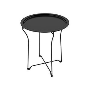 Table d'appoint moderne en métal, table d'appoint ronde avec plateau en marbre, design élégant et nouveau, table de salon, table de chambre à coucher - Product Image 6