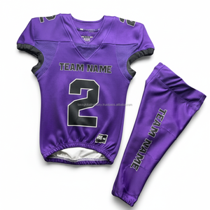 Uniforme de football américain pour femmes, imprimé, en maille, sur mesure, OEM, vente en gros - Product Image 3