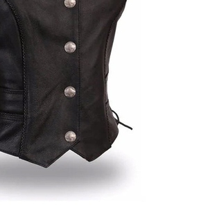Chaleco de Cuero para Hombre, Nueva Edición de Alta Calidad, Transpirable, Cálido para Invierno, Informal, con Logotipo Personalizado, Cordones Ajustables, Premium - Product Image 3