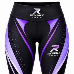 Leggings de Sublimación para Mujer de Alta Calidad, Cintura Elástica Personalizada, Spandex/Poliéster Ecológico de Secado Rápido - Product Image 4