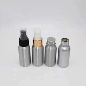 ENVASE ECOLÓGICO Botella de Spray Plateada de Aluminio con Pulverizador y Cuello Roscado para Cuidado Personal, Diseño de Logotipo Personalizado - Product Image 3