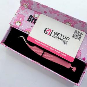 GETUP BROSONS IMPEX แหนบคุณภาพสูง รุ่น Dolphin สีชมพูเคลือบผงสีเงิน ปลายแหลม 10 มม. ผิวเรียบ ป้องกันไฟฟ้าสถิตย์ จับถนัดมือ - Product Image 6