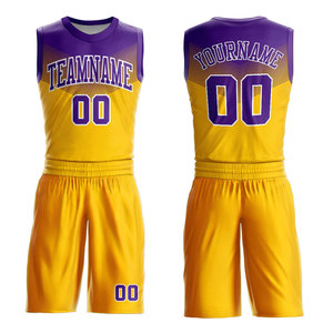 Uniformes de Baloncesto Personalizados al por Mayor Directo de Fábrica, Transpirables, que Absorben la Humedad, Duraderos, Sublimados, Tallas Grandes, Ropa Deportiva para Equipos - Product Image 1