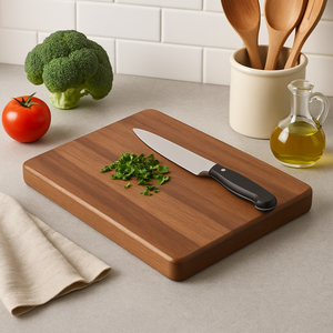 Large Acacia Wood Cutting Board Rectangular Wooden Chopping Board Thick <b>Kitchen</b> Board for Meat Vegetable Durable Use - Product Image 4