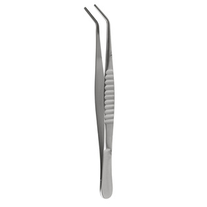 Pinzas de tejido atraumáticas DeBakey, curvadas, con dientes serrados, 16 cm, herramienta de precisión para manipulación de tejidos delicados, instrumentos de acero inoxidable - Product Image 6