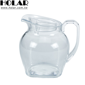 [Holar] Pichet à eau en acrylique de grande capacité (44 oz) de fabrication taïwanaise, clarté similaire au verre, pour restaurants, mariages, traiteurs - Product Image 1