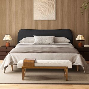 Billie 52 \ "moderno avorio bianco Boucle panca per telefono con ripiano scorrevole per mobili camera da letto - Product Image 5