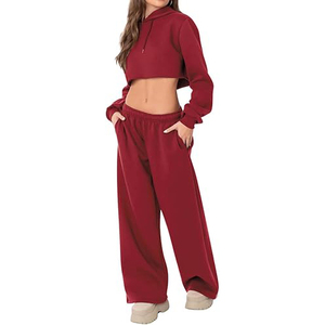 Women Fleece <b>Lined</b> Warm Windproof Sweatpants Loose Straight Leg Jogger <b>Pants</b> Drawstring Winter Casual Trousers Wholesale - Product Image 1