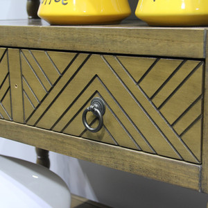 Estantería de madera maciza de cinco niveles de estilo de transición tradicional muebles elegantes Seine Etagere para el hogar Varios tamaños disponibles - Product Image 5