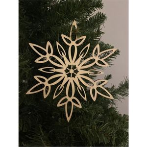 Adorno Colgante de Metal con Forma de Copo de Nieve para Árbol de Navidad, Manualidades Metálicas, Decoración para Árbol de Navidad, Colgante para Fiestas, Suministros para el Hogar, Regalo - Product Image 1