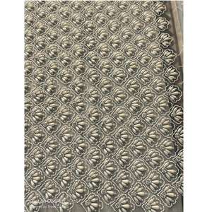 Tela de Encaje con Cuentas a Precio de Fábrica, Bordado Intenso con Pedrería y Perlas para Vestidos de Novia y Trajes de Noche - Product Image 3