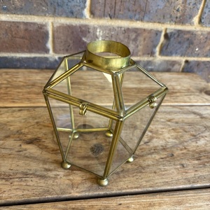 Elegant Metal Glass <b>Lantern</b> With Clear Glass Panels For Home Balcony Wedding Decoration Metal <b>Lantern</b> - Product Image 5