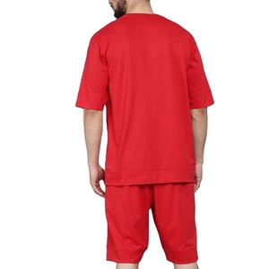 Conjuntos cortos para hombre, conjunto corto de dos piezas, pantalones cortos para hombre, camiseta informal de calle, camiseta de 2 piezas, conjuntos para hombre, Color de contraste personalizado - Product Image 5
