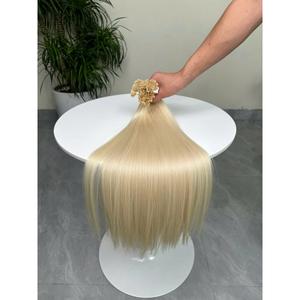 Extensiones de Cabello Humano Rubio Platino, Punta I, Micro Link, Trama Única, Cabello Virgen Europeo, Doble Trama en las Puntas - Product Image 4