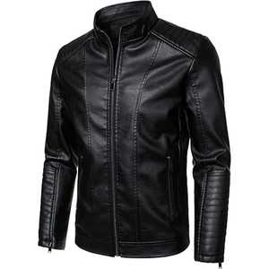 Men's Premium Quality Leather Jacket Fashionable Cow Leather Jacket Winter Motorcycle Racing bomber jacket for men - Product Image 2