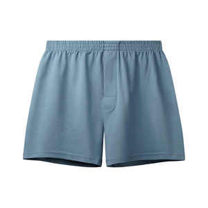 Calzoncillos bóxer sin costuras de cintura media para hombre, de spandex, transpirables, de punto, de secado rápido, con logo personalizado, lisos, para uso diario, al por mayor - Product Image 1