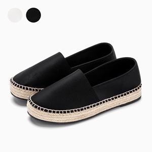 OEM ODM รองเท้าลำลองส้นแบนของผู้หญิงในผ้ายืดหยุ่น, รองเท้า SLIP-ON, EVA กับ jute Braid ทำใน BD - Product Image 1