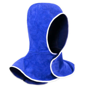 Casque de soudeur en cuir de vachette fendu avec protection du cou pour la sécurité du soudage - Product Image 6