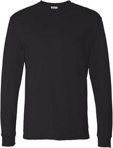 Camiseta de Manga Larga para Hombre, Cuello Redondo, 100% Algodón Jersey, Corte Regular, Antiencogimiento, Estilo Casual - Product Image 1