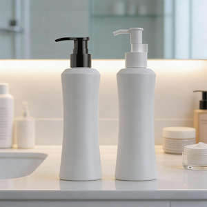 Botella de Plástico PET Blanca de 250 ml y 8 oz con Bomba para Loción, Cuidado de la Piel, Aceite, Crema, Envase Cosmético, Venta al por Mayor - Product Image 1