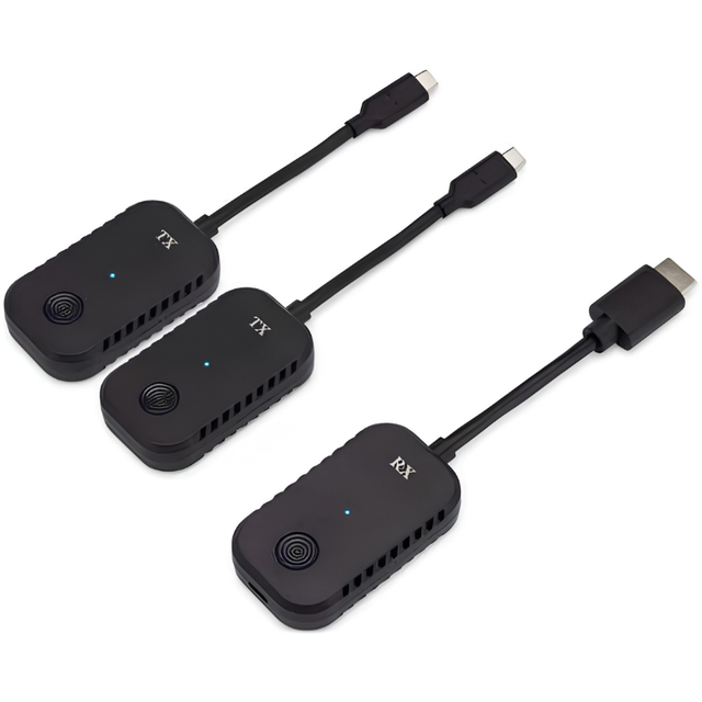 Wireless Presentation System Present+Share USB-C Edition for Receiver 1080P Screen Sharing Laptop PC Mobile 49ft Plug Play 5GHz
