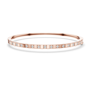 Brazalete Bezelis de Oro Amarillo de 14K con Diamantes Cultivados en Laboratorio, Certificado para Mujer, Ideal para Regalo y Fiestas, Venta al Por Mayor - Product Image 1