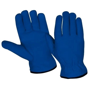 High Performance Goat Grain Leather <b>Driver</b> Work <b>Gloves</b> Smooth Anti-static Elastic Cuff Soft Comfortable Heat Resistant Household - Product Image 3