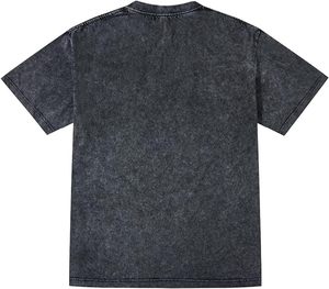 T-shirts décontractés pour hommes à logo personnalisé, respirants, à séchage rapide, écologiques, col rond, manches courtes, coupe ample, avec lettres, 100 % coton et soie - Product Image 2