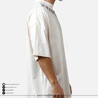 T-shirt Unisexe Oversize en Coton Lourd 100% avec Logo Personnalisé, Impression DTF, Coupe Boxy Streetwear, Épaules Tombantes, Style Vintage, Anti-UV pour l'Été