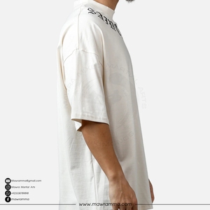 Custom Logo 100% Cotton DTG Print Heavyweight Oversized <b>Tshirt</b> Unisex Boxy Fit Streetwear Drop Shoulder Vintage Summer - Product Image 4